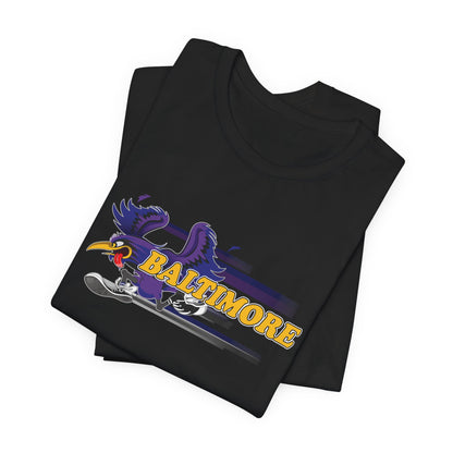 Gas Pump Raven (for Baltimore fans) - Unisex Jersey Short Sleeve Tee