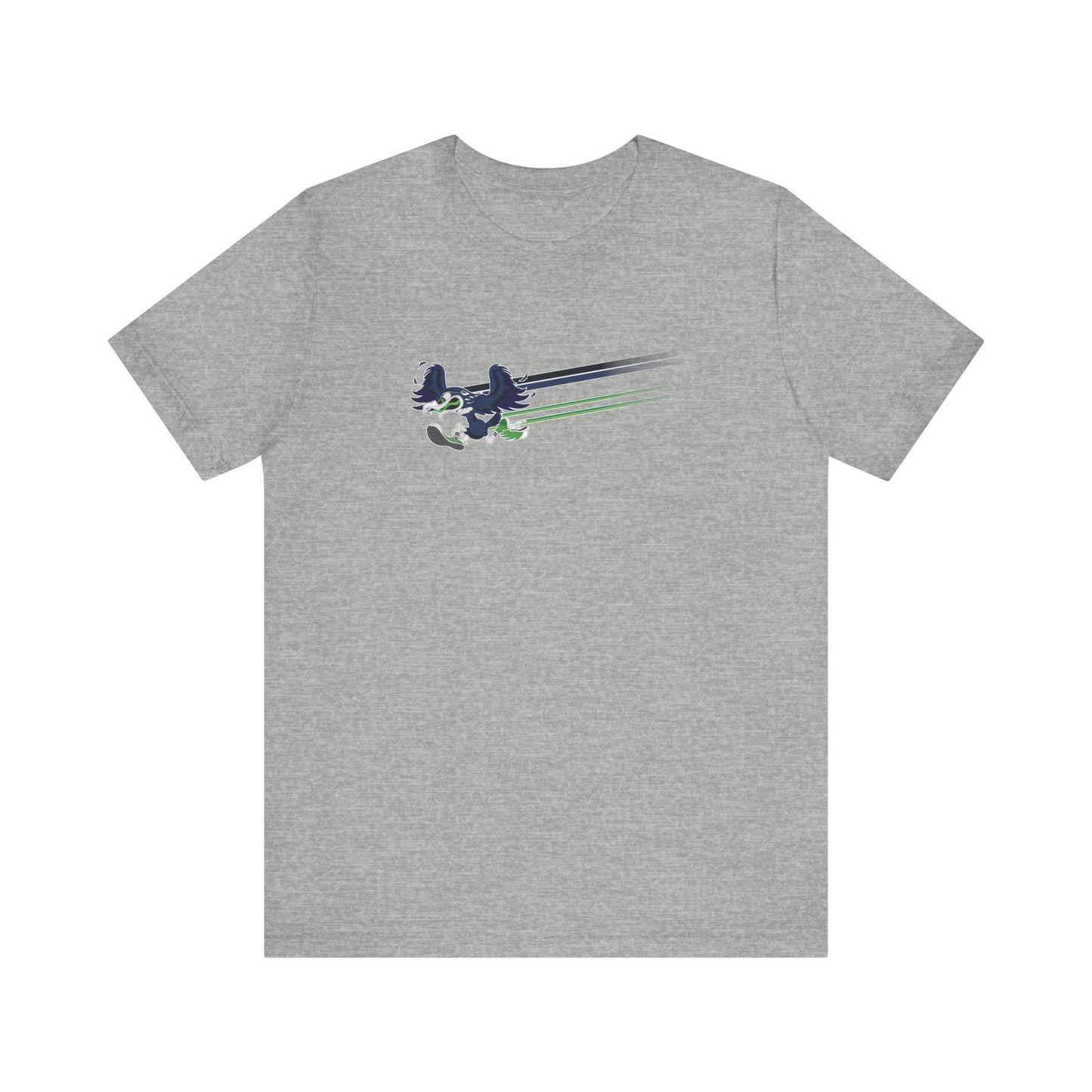 Gas Pump Seahawk Swooshing (for Seattle fans) - Unisex Jersey Short Sleeve Tee