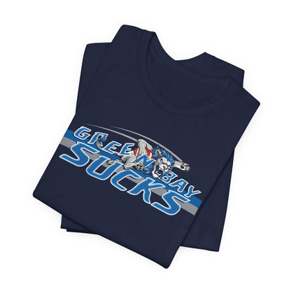 Green Bay Sux (for Detroit fans) - Unisex Jersey Short Sleeve Tee