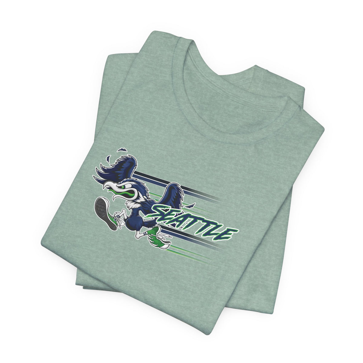 Gas Pump Seahawk (for Seattle fans) - Unisex Jersey Short Sleeve Tee