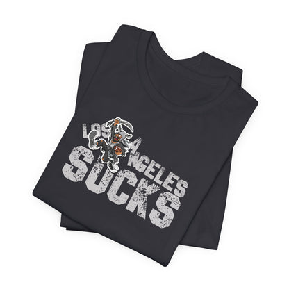 L.A. sux (for Las Vegas fans) - Unisex Jersey Short Sleeve Tee
