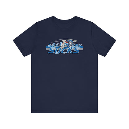 Green Bay Sux (for Detroit fans) - Unisex Jersey Short Sleeve Tee
