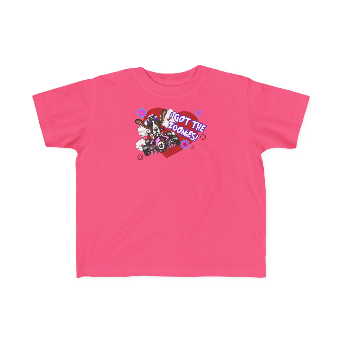 'I Got The Zoomies' Basset Hound In A Racecar - Toddler Tee