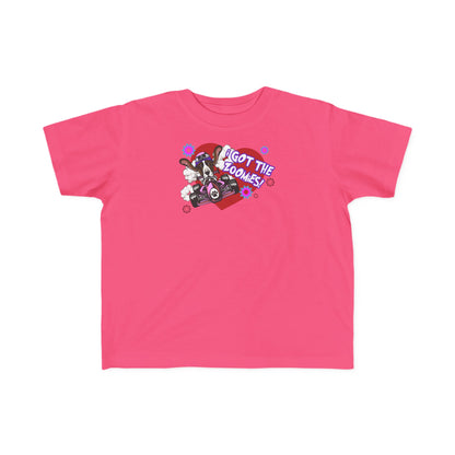 'I Got The Zoomies' Basset Hound In A Racecar - Toddler Tee