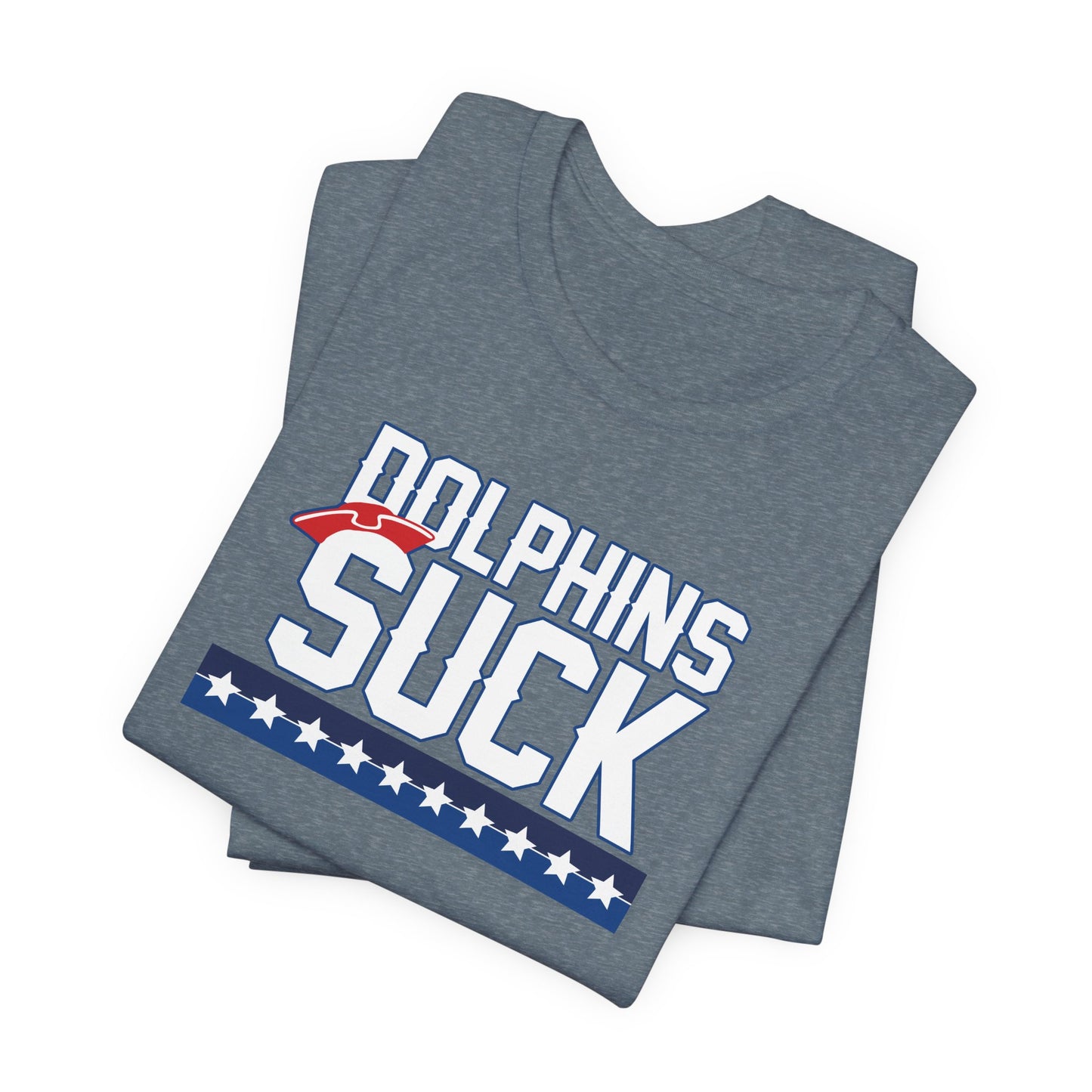 Shiny Mammal Fish Suck (for New England fans) - Unisex Jersey Short Sleeve Tee