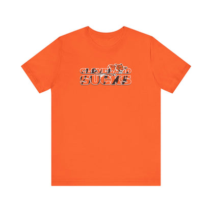Cleveland Sucks, Doesn't Even Know Colors (for Cincinnati fans) - Unisex Jersey Short Sleeve Tee