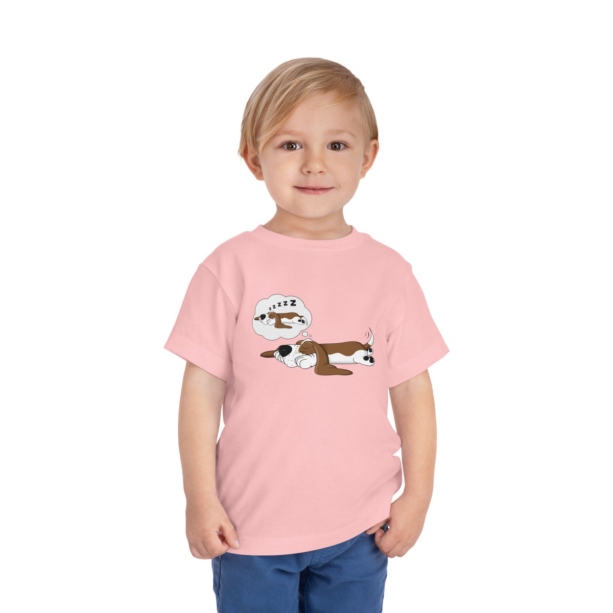 Dreaming of Sleeping Basset Hound - Toddler Tee