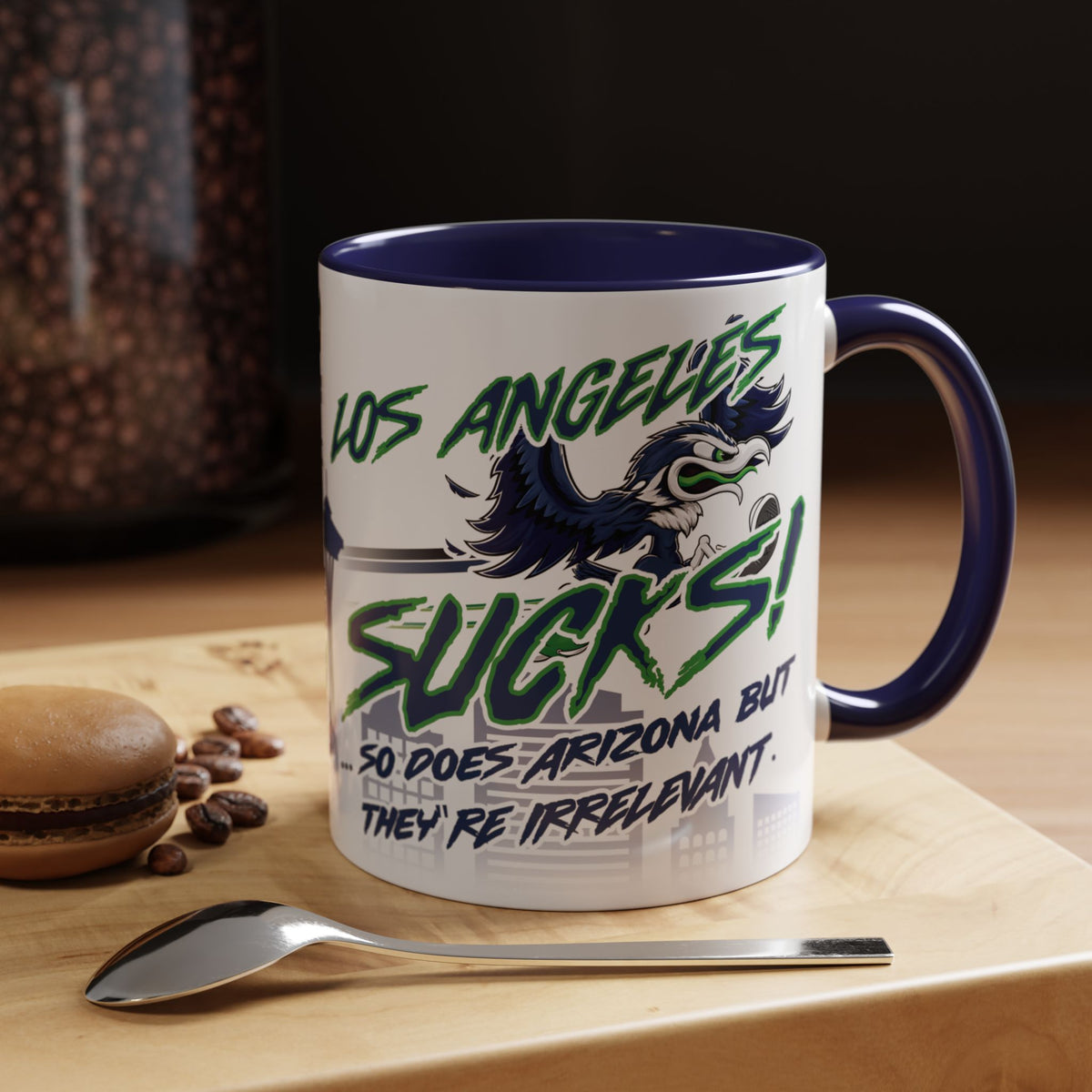 Double Hater Mug (for Seattle fans) - Accent Coffee Mug, 11oz