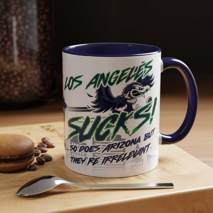Double Hater Mug (for Seattle fans) - Accent Coffee Mug, 11oz