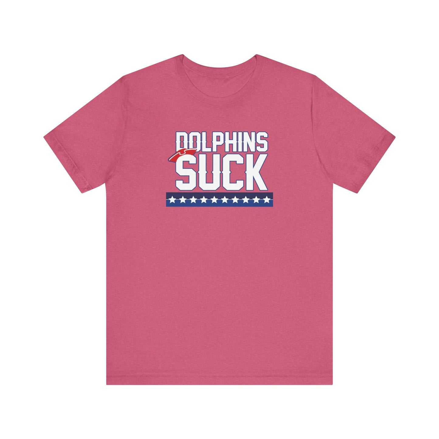 Shiny Mammal Fish Suck (for New England fans) - Unisex Jersey Short Sleeve Tee