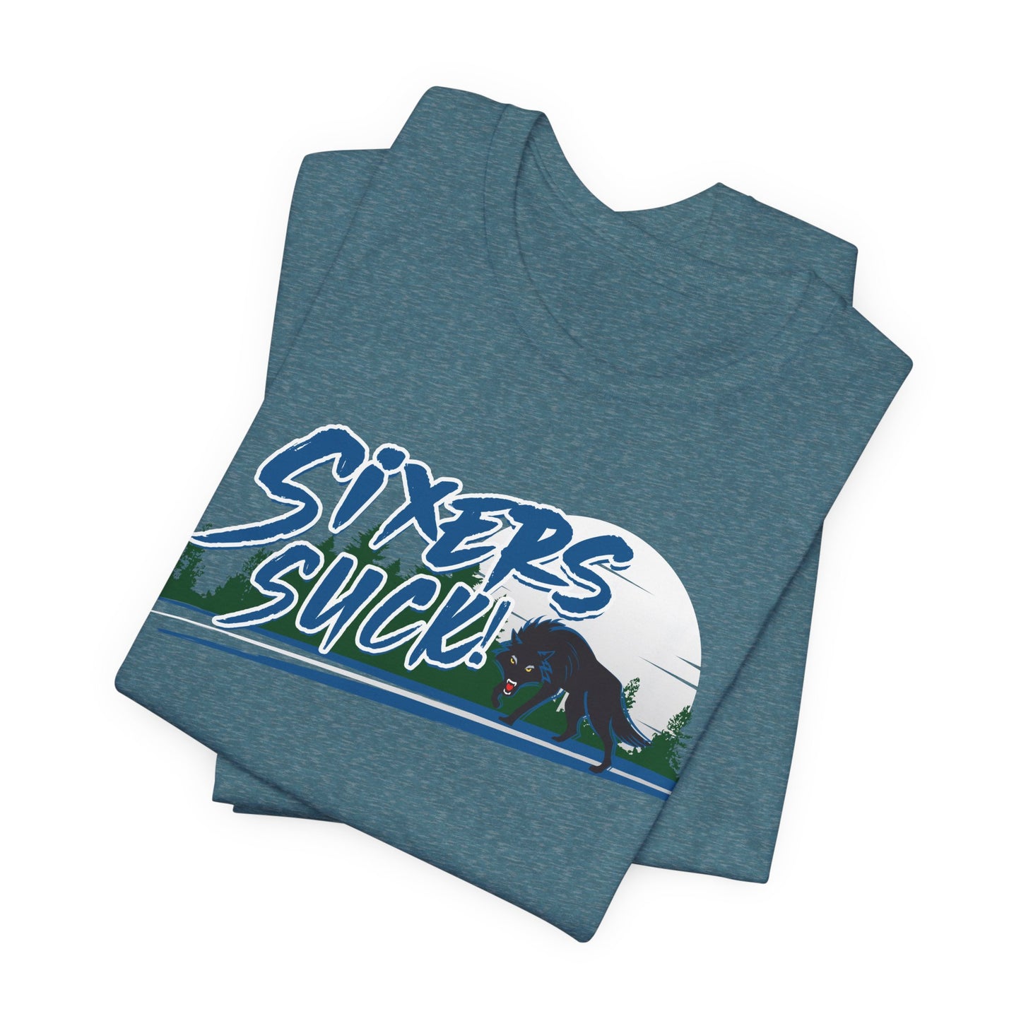 6ers Suck (for Minnesota fans) - Unisex Jersey Short Sleeve Tee