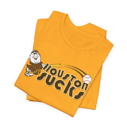 Houston Sucks! (Padres fan art) - Unisex Jersey Short Sleeve Tee