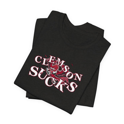 Clemson Sucks (for South Carolina fans) -   Crazy Fighting Rooster T-Shirt