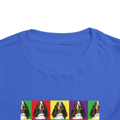 Basset Hound Pop Art - Toddler Tee