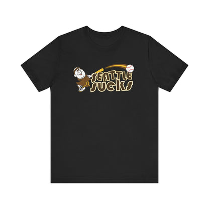 Seattle Sucks! (Padres fan art) - Unisex Jersey Short Sleeve Tee