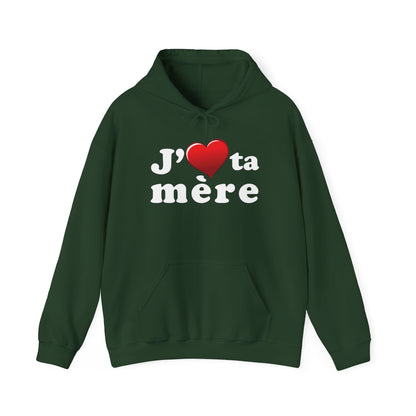 J' ♥ te mère - Unisex Heavy Blend™ Hooded Sweatshirt