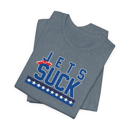 I hate jets (for New England fans) - Unisex Jersey Short Sleeve Tee