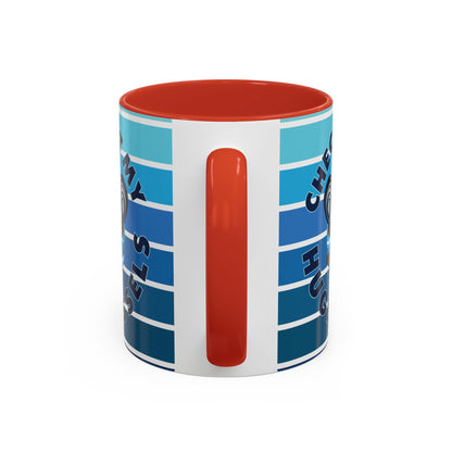 Huge Mussels Happy Sea Otter - Accent Coffee Mug (11, 15oz)