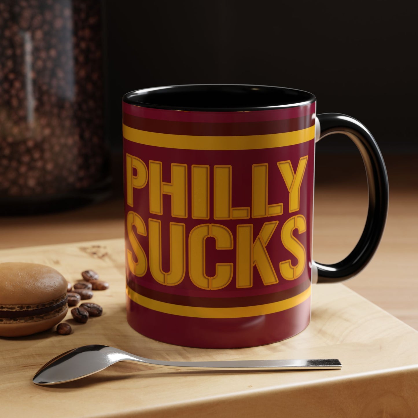 Philly Sucks (for Washington DC fans) - Accent Coffee Mug (11, 15oz)
