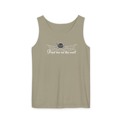 Cute Spider - "Find me on the web!" - Unisex Tank Top
