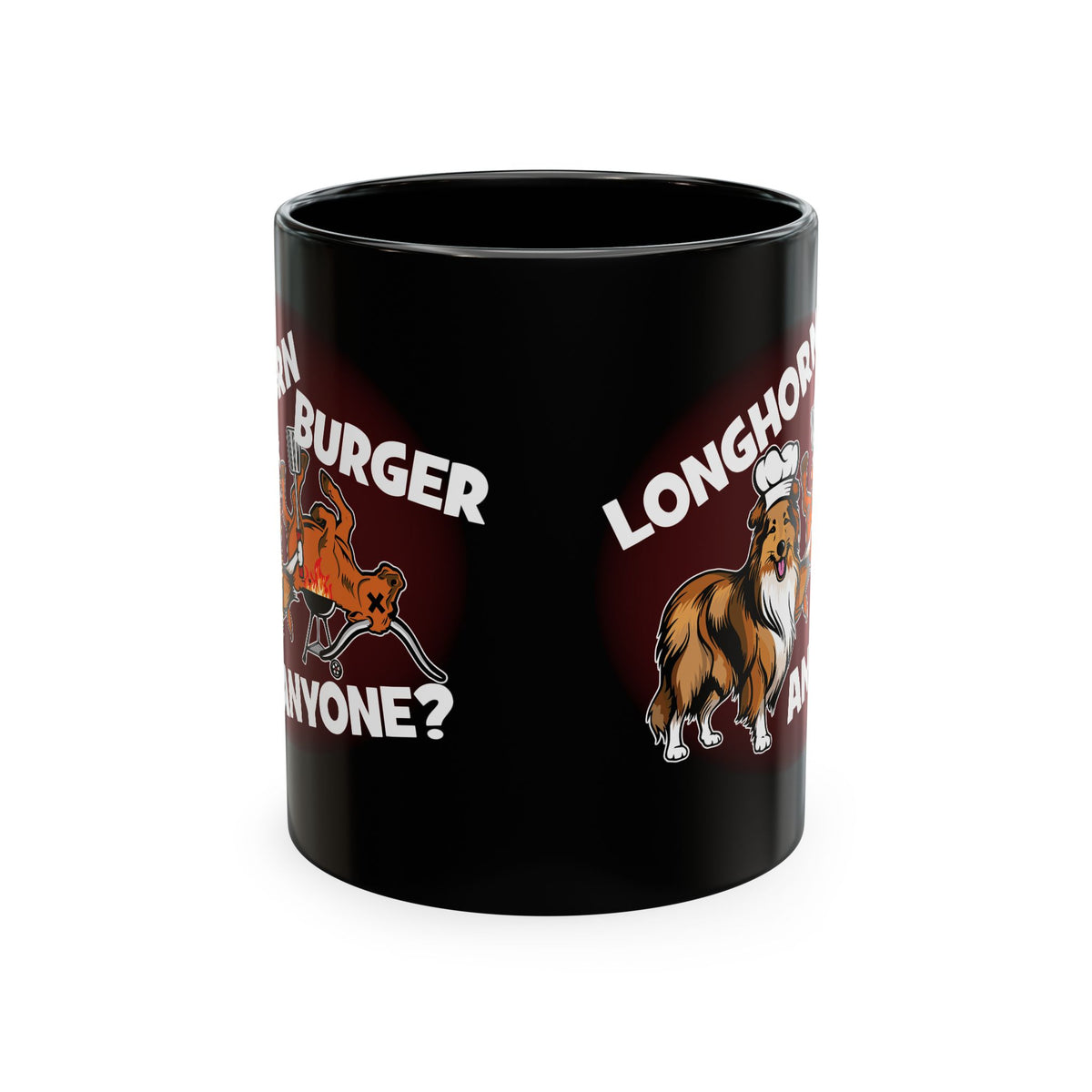 Longhorn Burgers Anyone? (for College Station, Texas fans) - Ceramic Coffee Mug