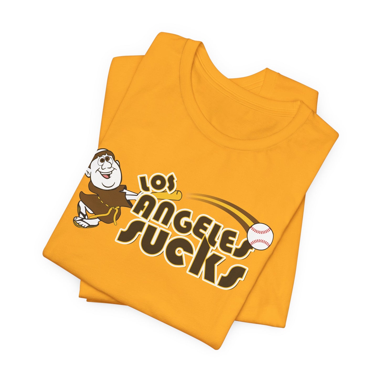 Los Angeles Sucks! (Padres fan art) - Unisex Jersey Short Sleeve Tee