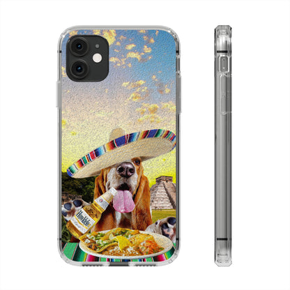 Basset Hound Eating Mexican Cuisine In Mexico - Clear Case