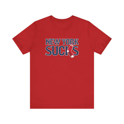 New York Sucks (for Boston fans) - Unisex Jersey Short Sleeve Tee