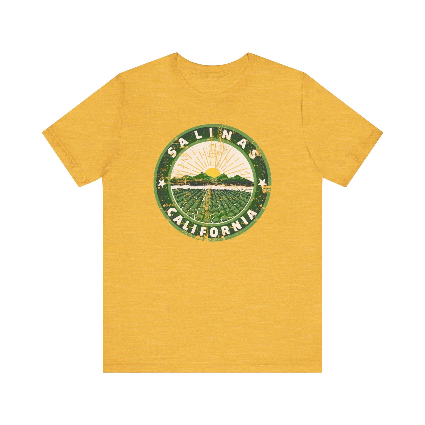 Salinas, California (retro city logo) - Unisex Jersey Short Sleeve Tee