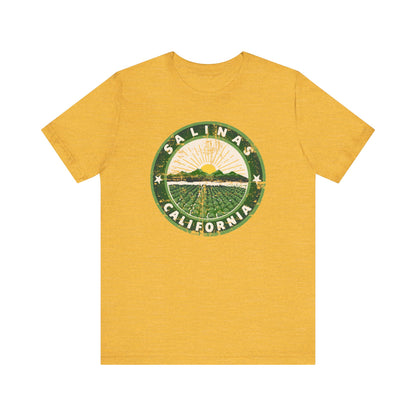 Salinas, California (retro city logo) - Unisex Jersey Short Sleeve Tee