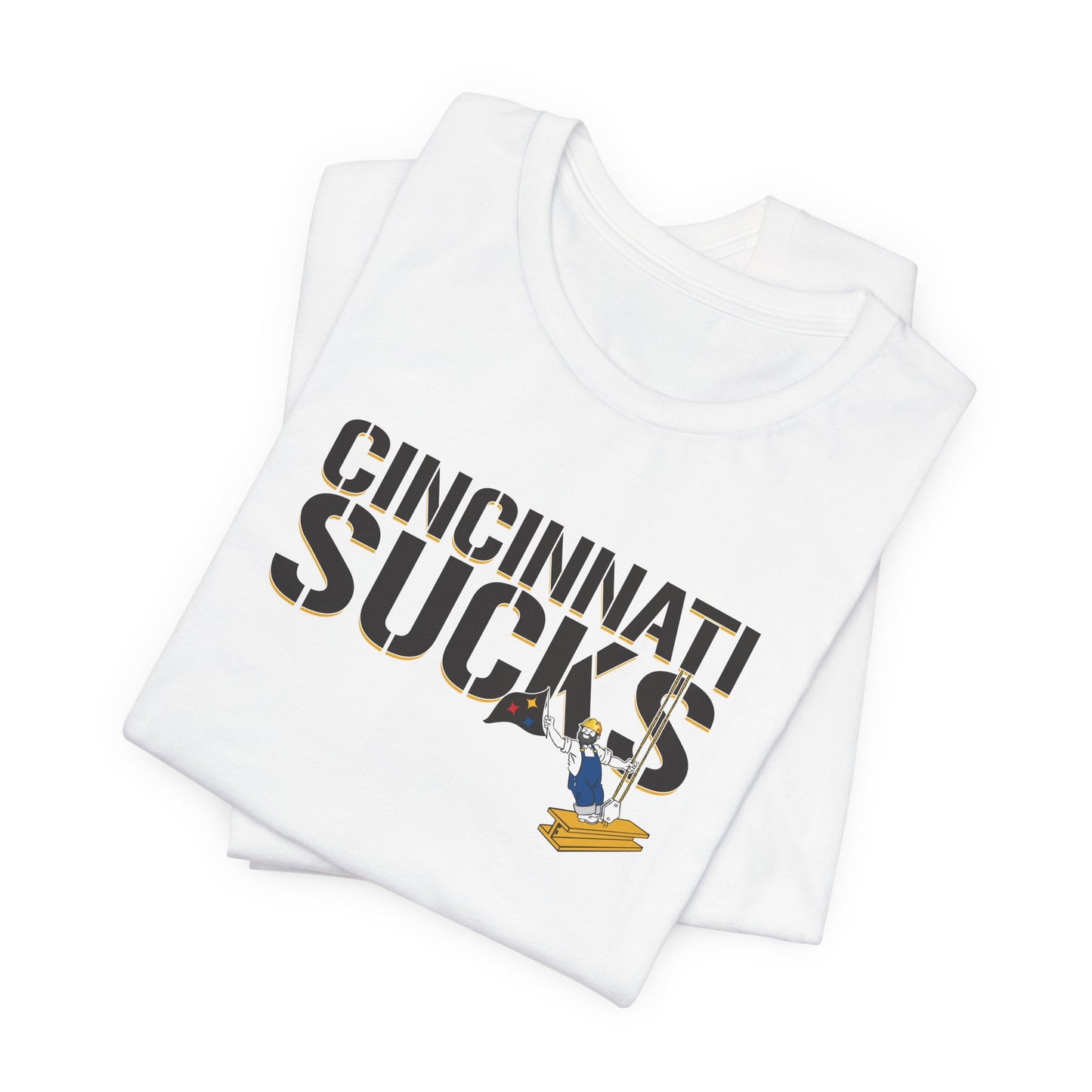 Cincy Sucks (for Pittsburgh fans) - Unisex Jersey Short Sleeve Tee