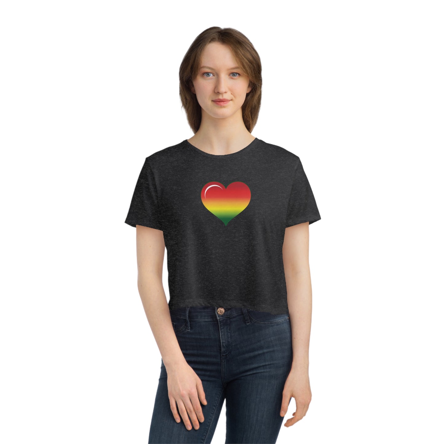 Lifted Love - Women's Flowy Cropped Tee