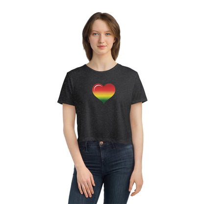 Lifted Love - Women's Flowy Cropped Tee