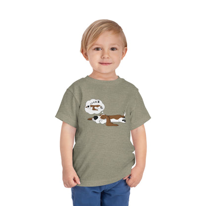 Dreaming of Sleeping Basset Hound - Toddler Tee