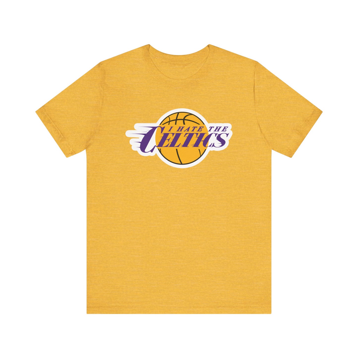 I Hate The Boston Team (for Lake Show fans) - Unisex Jersey Short Sleeve Tee