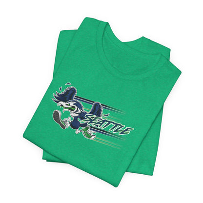Gas Pump Seahawk (for Seattle fans) - Unisex Jersey Short Sleeve Tee