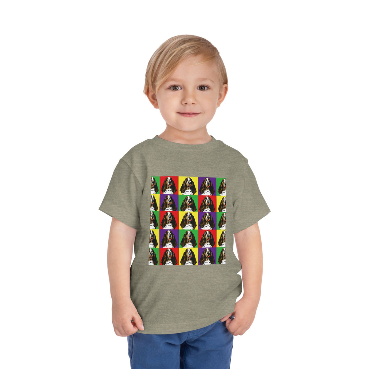 Basset Hound Pop Art - Toddler Tee
