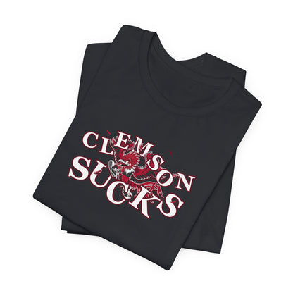 Clemson Sucks (for South Carolina fans) -   Crazy Fighting Rooster T-Shirt