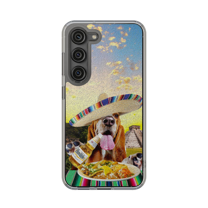 Basset Hound Eating Mexican Cuisine In Mexico - Clear Case
