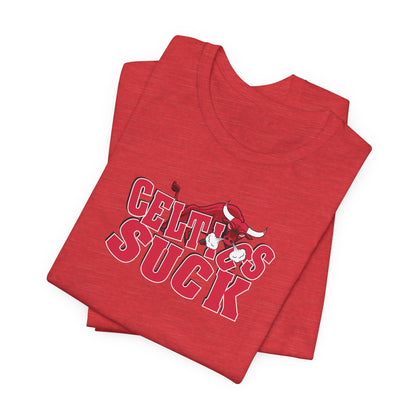 That Green Leprechaun Team Sucks (for Chicago fans) - Unisex Jersey Short Sleeve Tee