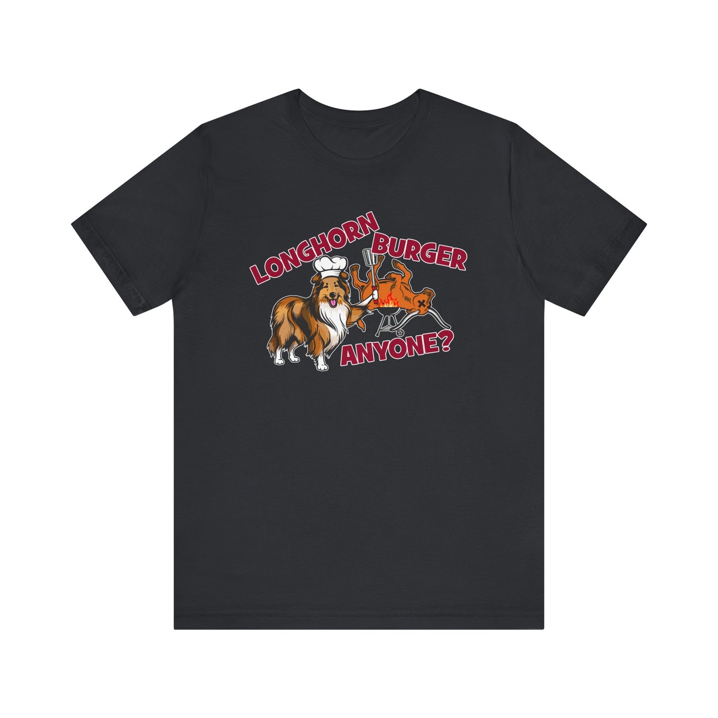 Longhorn Burger Anyone? (for A&M fans) - Unisex Jersey Short Sleeve Tee