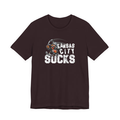 KC Sux (for Las Vegas fans) - Unisex Jersey Short Sleeve Tee