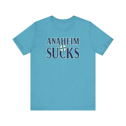 Anaheim Sucks (for Seattle fans) - Unisex Jersey Short Sleeve Tee