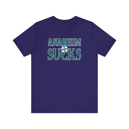 Anaheim Sucks (for Seattle fans) - Unisex Jersey Short Sleeve Tee