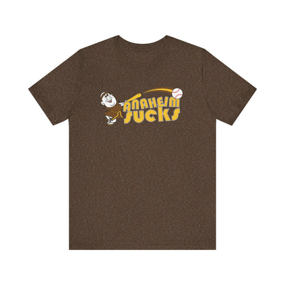Anaheim Sucks! (Padres fan art) - Unisex Jersey Short Sleeve Tee