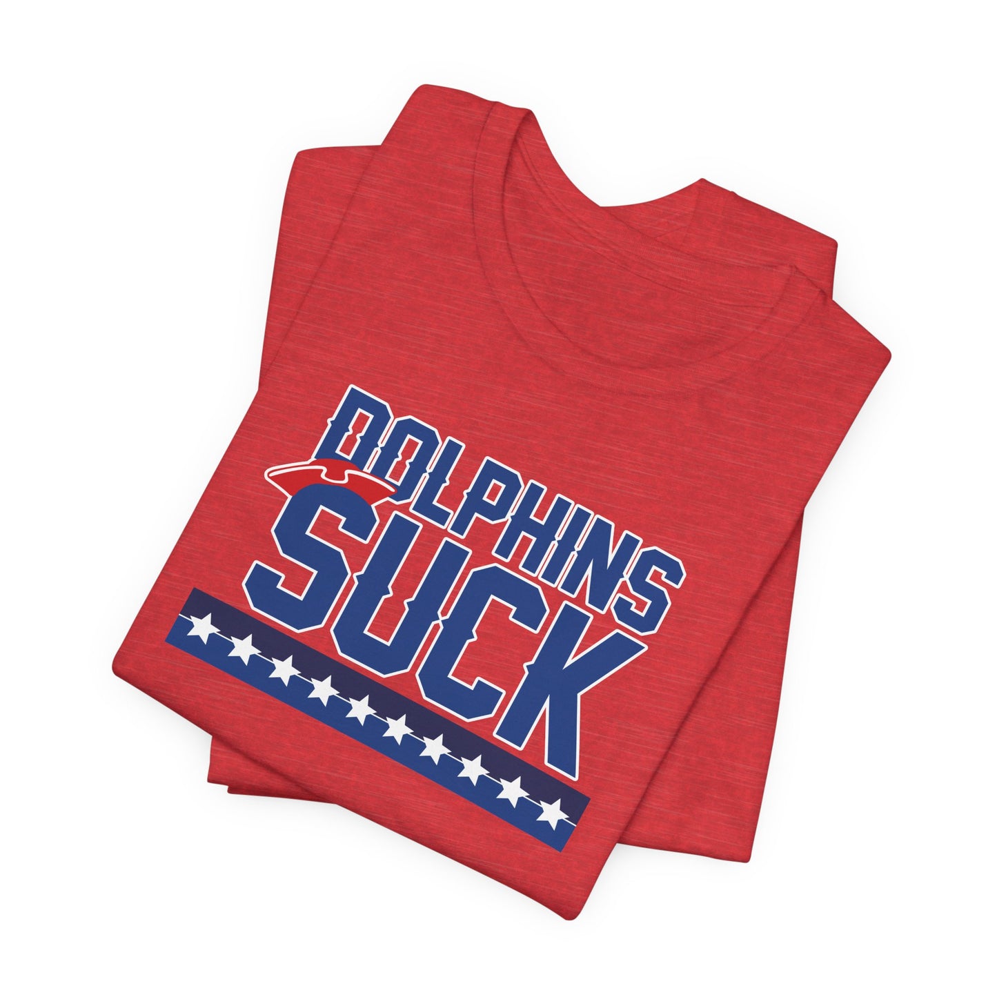 Shiny Mammal Fish Suck (for New England fans) - Unisex Jersey Short Sleeve Tee