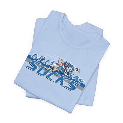 Green Bay Sux (for Detroit fans) - Unisex Jersey Short Sleeve Tee
