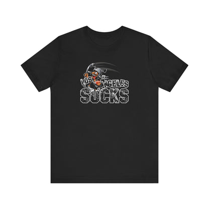 L.A. sux (for Las Vegas fans) - Unisex Jersey Short Sleeve Tee