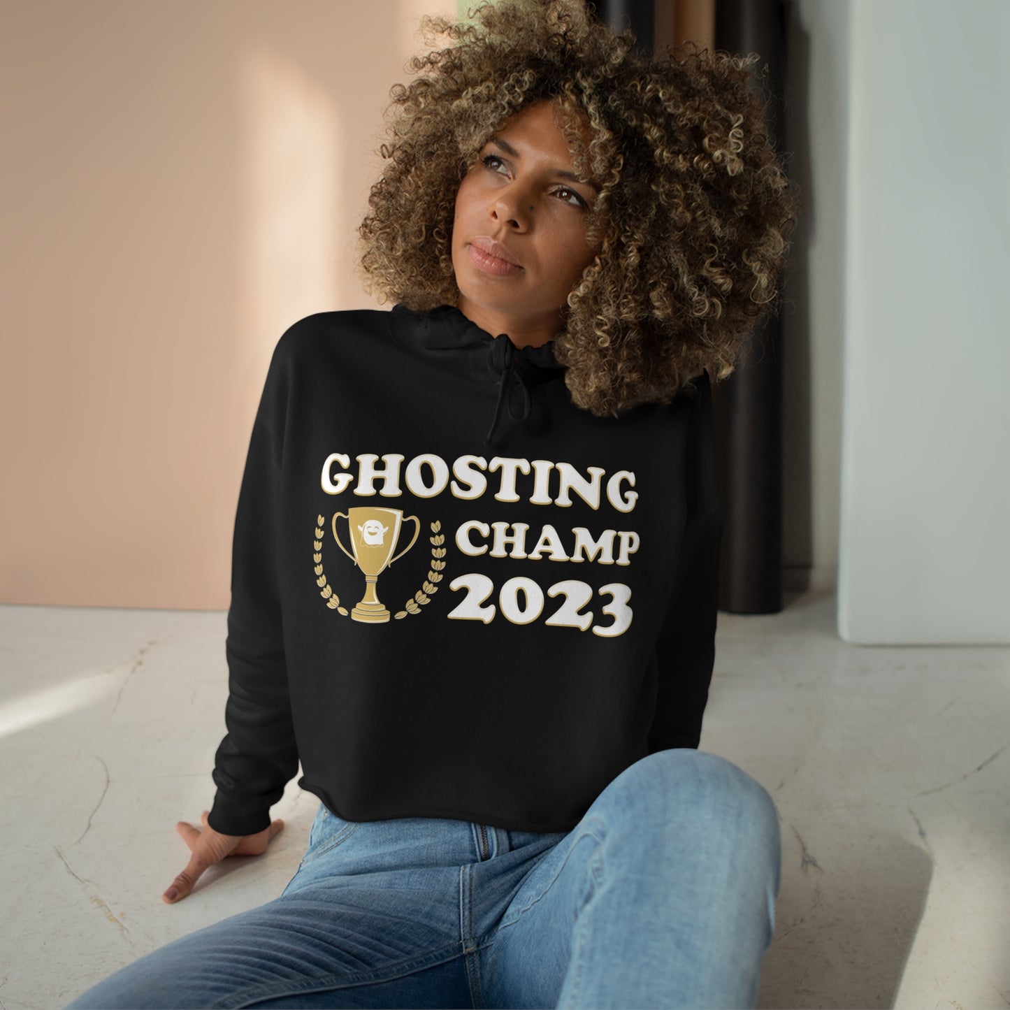 Ghosting Champ 2023 - Crop Hoodie