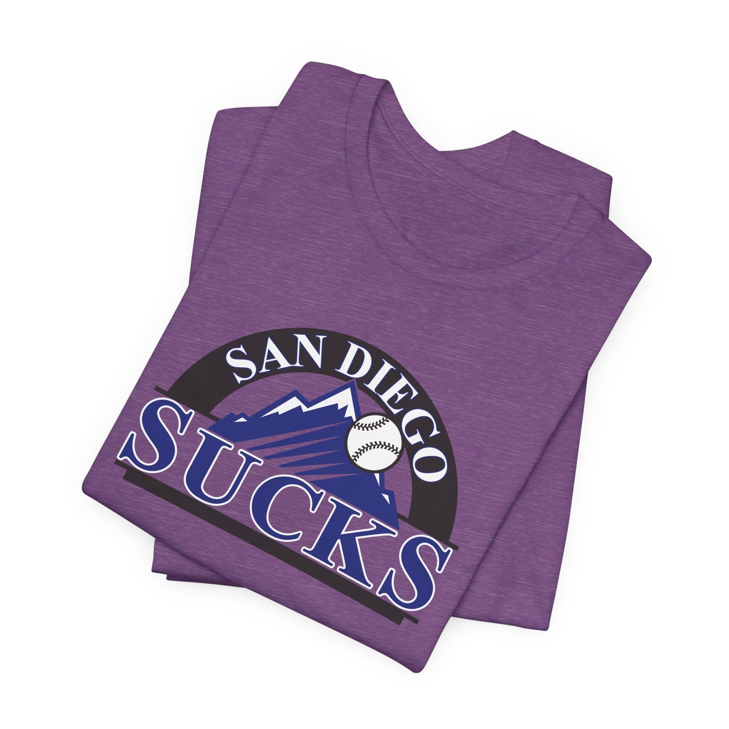San Diego Sucks (for Colorado Rockies fans) - Unisex Jersey Short Sleeve Tee